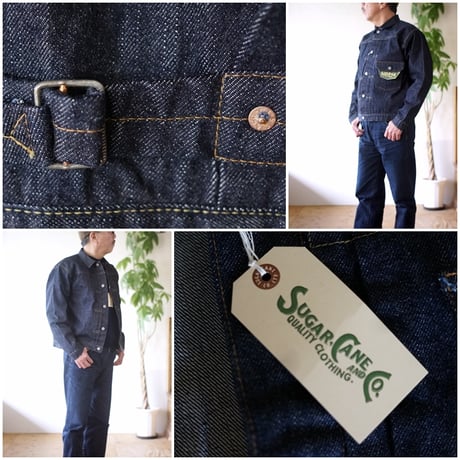 SUGARCANE　シュガーケーン　ファーストモデルGジャン　１９３６年モデル　デニムブラウス　SC11936 13.5oz. DENIM BLOUSE 1936 MODEL