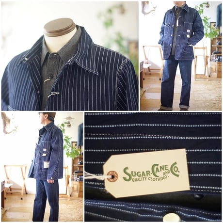 sugarcane 　シュガーケーン　ウォバッシュ　カバーオール 15658　東洋エンタープライズ　９オンスデニムカバーオール