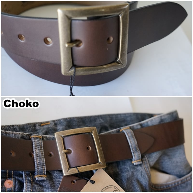 ARTBROWN(アートブラウン)メンズ レザーベルト 40144 本革 クロム