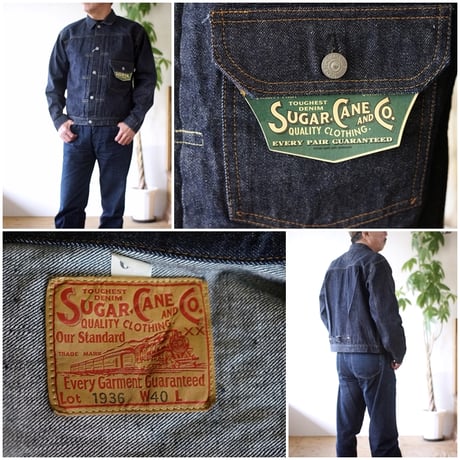 SUGARCANE　シュガーケーン　ファーストモデルGジャン　１９３６年モデル　デニムブラウス　SC11936 13.5oz. DENIM BLOUSE 1936 MODEL