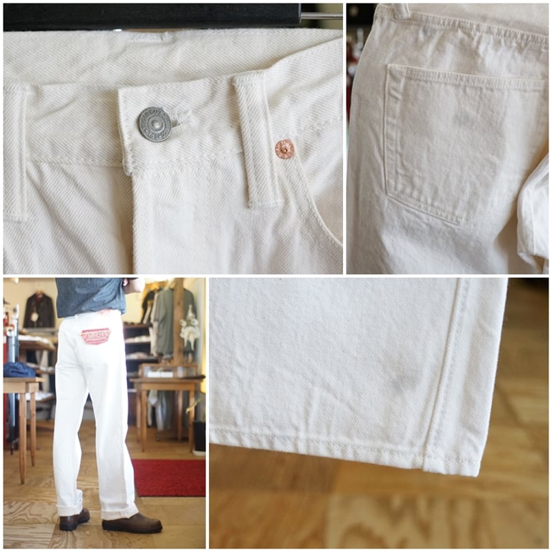 sugarcane シュガーケーン ホワイトジーンズ 13オンスデニムsc42560