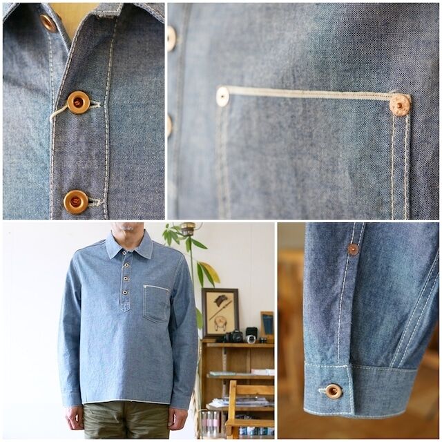 FOB FOBFACTORY エフオービーファクトリー シャンブレー プル