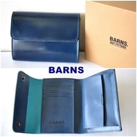 BARNS バーンズ　コードバン　ショートウォレット　財布　LE4333 　　コンパクトウォレット 三つ折り財布