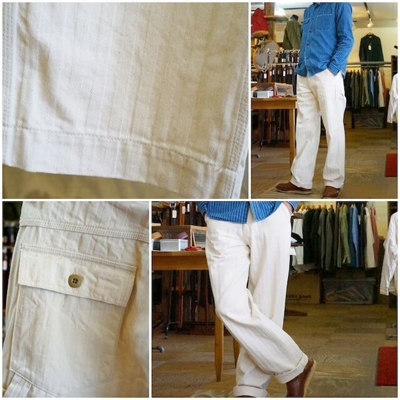 FOB FACTORY ヘリンボーンペインターパンツ FOB FACTORY / エフオービーファクトリー】HBT PAINTER PANT