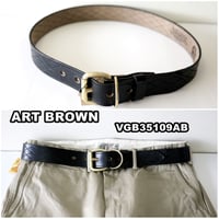 ARTBROWN(アートブラウン)メンズ　レザーベルト　30147 32 ARTBROWN(アートブラウン)メンズ レザーベルト 30147 本革 クロム