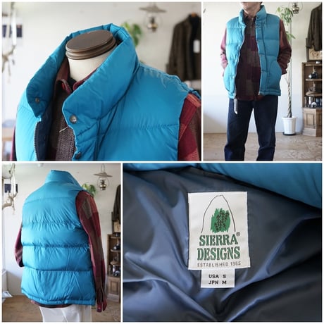 SIERRA DESIGNS シエラデザインズ　ZIP DOWN VEST ジップダウン ダウンベスト 821004