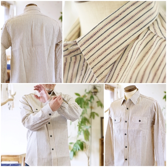 SUGARCANE シュガーケーン ドビーストライプワークシャツ 29146 東洋