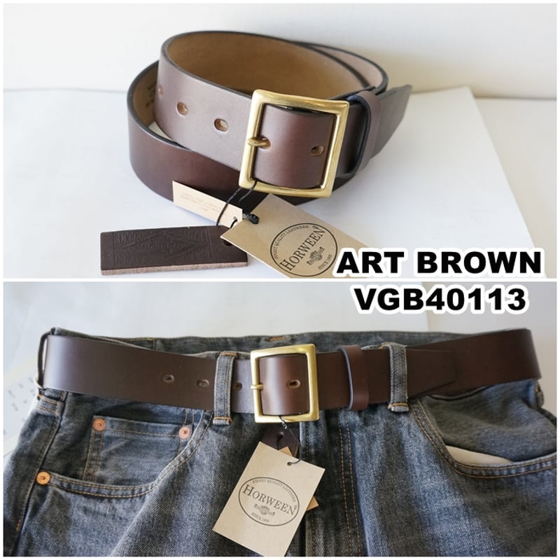 ARTBROWN(アートブラウン)メンズ レザーベルト 40113 本革