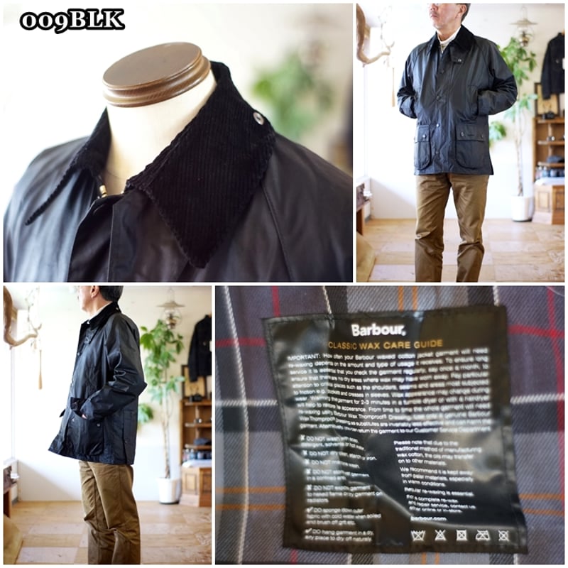 バブアー　ビデイル　ワックスジャケット　レギュラーフィット　ブラック　38 Barbour ブルゾン アウター 「BEDALE / ビデイル」ワックス