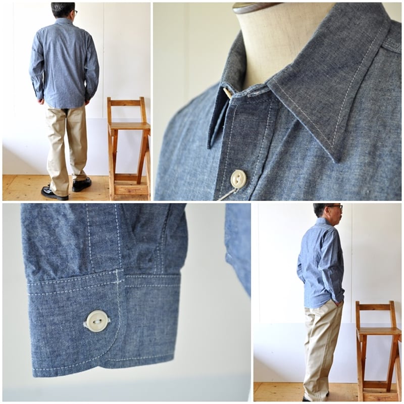 sugarcane シュガーケーン シャンブレーワークシャツ 27850 東洋