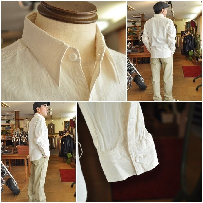 Buzz Rickson’s ホワイトシャンブレー 長袖シャツ ワークシャツ BUZZ RICKSON'S WHITE CHAMBRAY WORK SHIRT バズリクソンズ