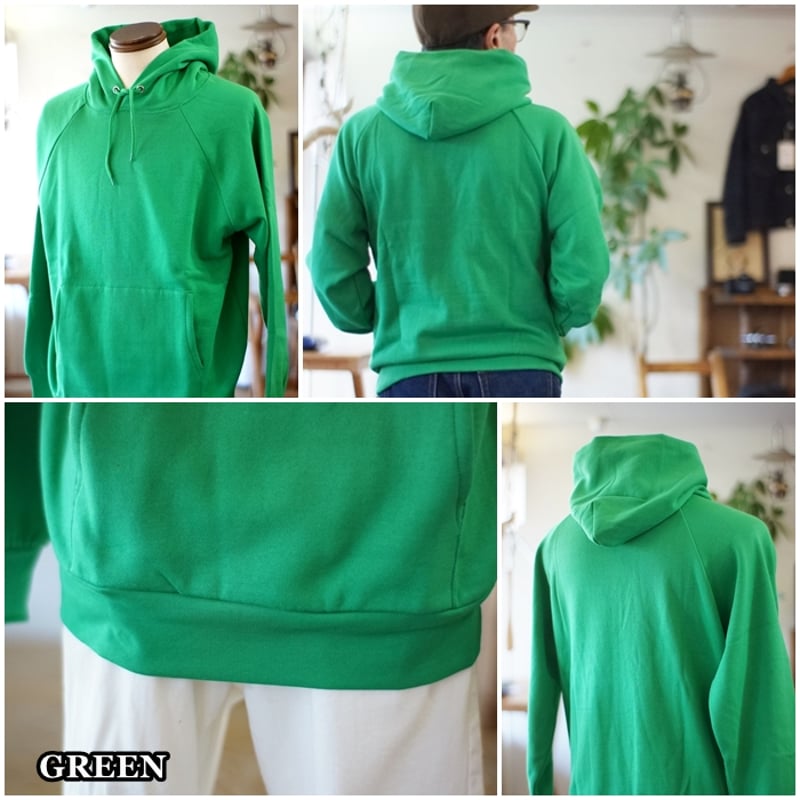 AWW SWEATSHIRT GREEN スウェット パーカー HealthKnit ヘルスニット 裏起毛 スウェットパーカー 54007 プル