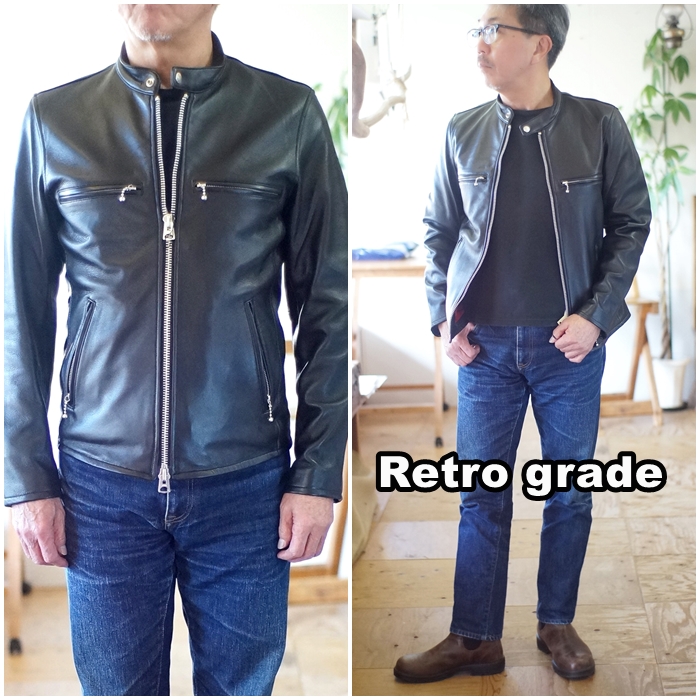 レトログレード(RETRO GRADE) シングルライダース ラムレザー 3150002
