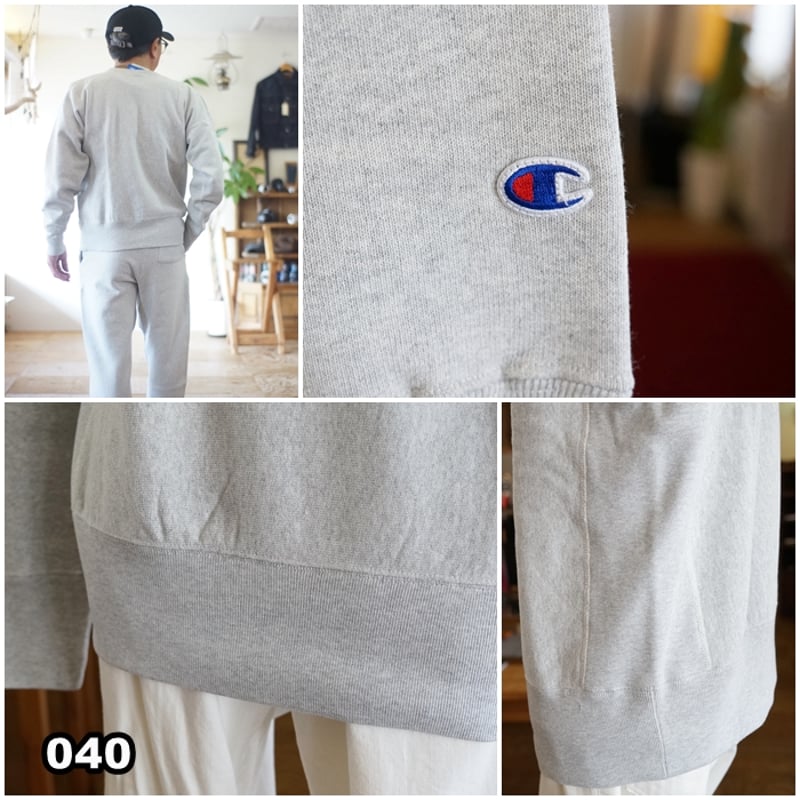 チャンピオン champion クルーネック スウェット 裏起毛 c3-y032 | blu