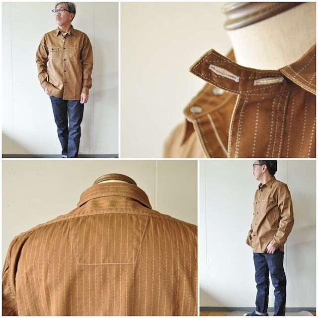 SUGARCANE シュガーケーン ウォバッシュワークシャツ 28516 メンズ