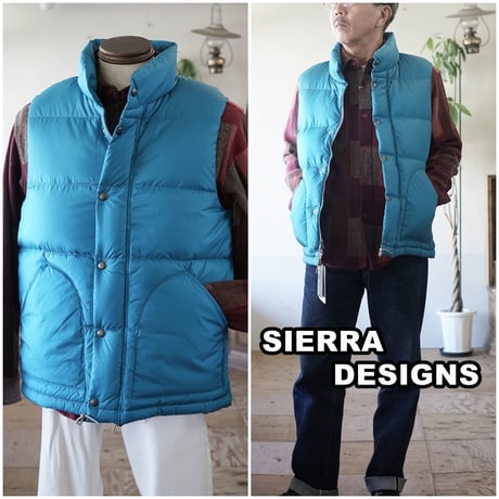 SIERRA DESIGNS シエラデザインズ　ZIP DOWN VEST ジップダウン ダウンベスト 821004