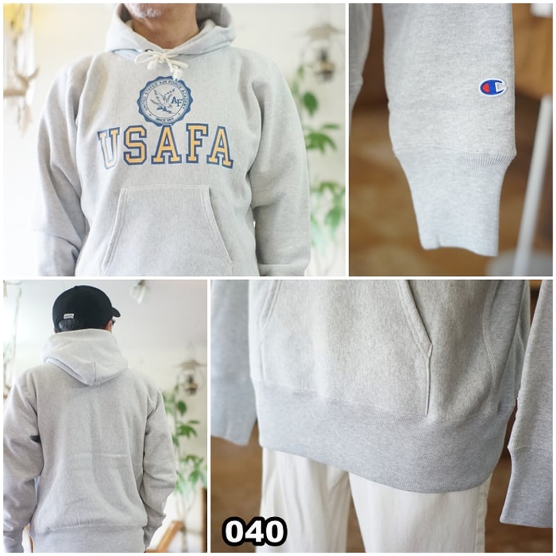 チャンピオン champion スウェット プルオーバーパーカー USAFA 裏起毛