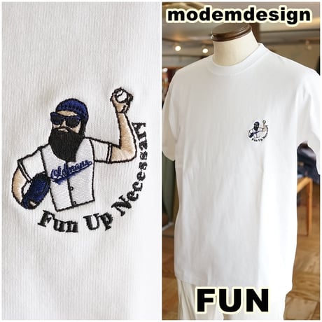 modem design/FUN(モデムデザイン/ファン) 半袖Tシャツ　半袖　カットソー　25100521 メンズファッション