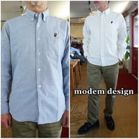 modemdesign モデムデザイン　オックフォードボタンダウンシャツ　23087511　長袖シャツ