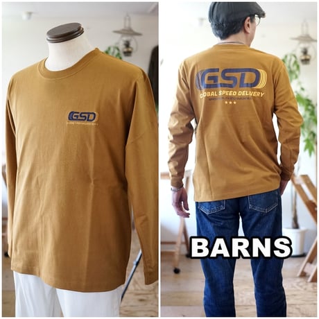 バーンズ BARNS 長袖Tシャツ　ロンT　HOT-SHOT LS TEE プリント Ｔシャツ BR-25421