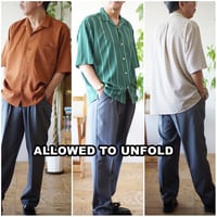 ALLOWED TO UNFOLD　アロウドトゥアンフォールド　半袖オープンカラーシャツ　33117