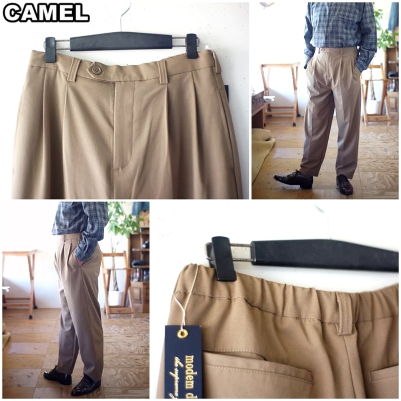 modemdesign モデムデザイン トラックパンツ タックワイドパンツ M modemdesign モデムデザイン ドロップトラックパンツ ツータック