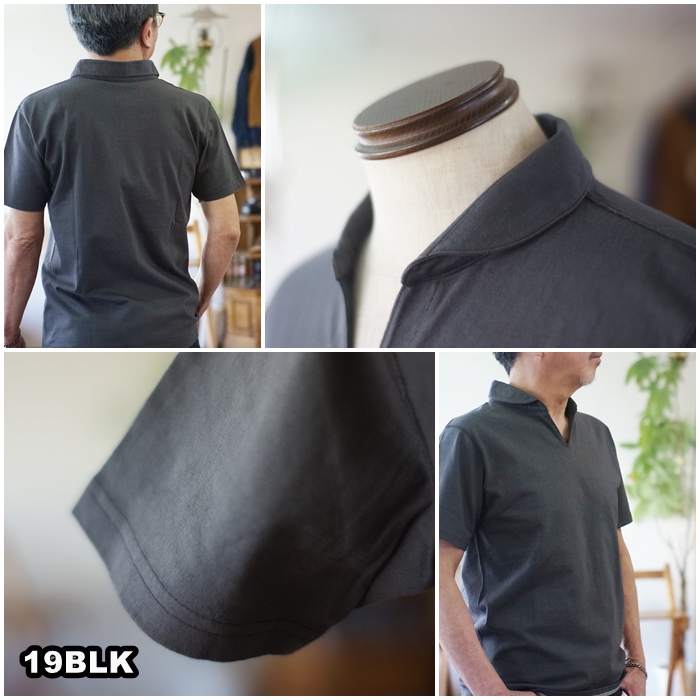 BARNS バーンズ　 スキッパー 半袖ポロBR-7100 スキッパーポロ L BARNS バーンズ スキッパー 半袖ポロシャツ BR-7100 スキッパー