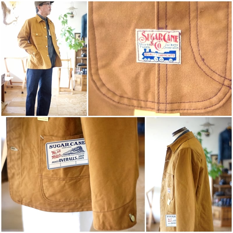 sugarcane シュガーケーン ブラウンダック カバーオール 15657 sugarcane シュガーケーン ブラウンダック カバーオール 15657