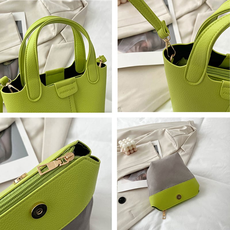 ピンク ライムグリーン ハンドバッグ 日本発送】ミニハンドバッグ ショルダーバッグ 斜めがけカバン