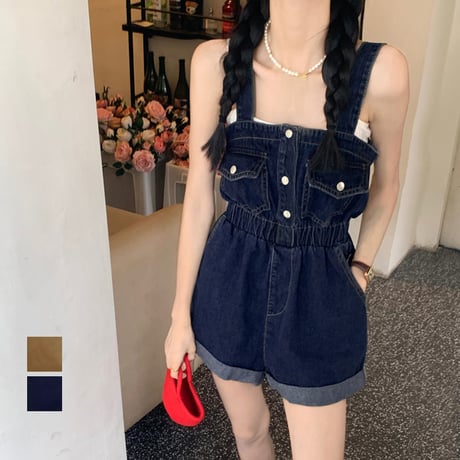 25新作新品⭐︎ダブルスタンダードクロージング /デニムオーバーオール DOUBLE STANDARD CLOTHING（ダブルスタンダードクロージング