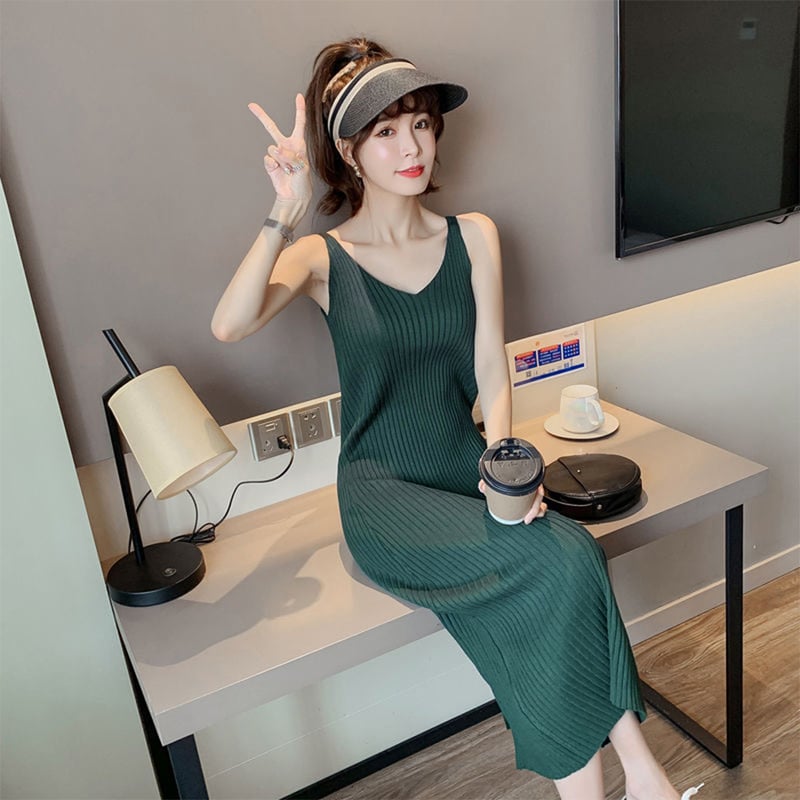 新品未使用♡ミラノリブニットキャミワンピース Mila Owen - MilaOwen◇ハイネックリブニットキャミドレスSET UP
