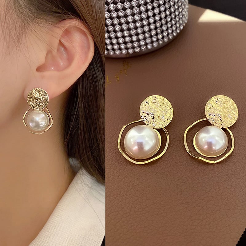 極美品/現行✨ディオール ピアス フープ パール 大ぶり ゴールド