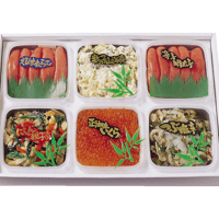【梅セット】えびす塩たらこ130g・数の子山海漬100g・辛子明太子130g・鰊親子漬110g・正油いくら100g・つぶ塩辛100g