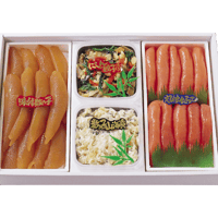【松セット】えびす塩たらこ400g・鰊親子漬100g・数の子山海漬100g・味付数の子400g