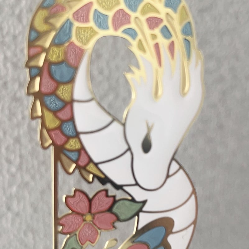 龍の開運おまもりꕥ金属製＆ステンドグラス風【チャリティー企画zoom