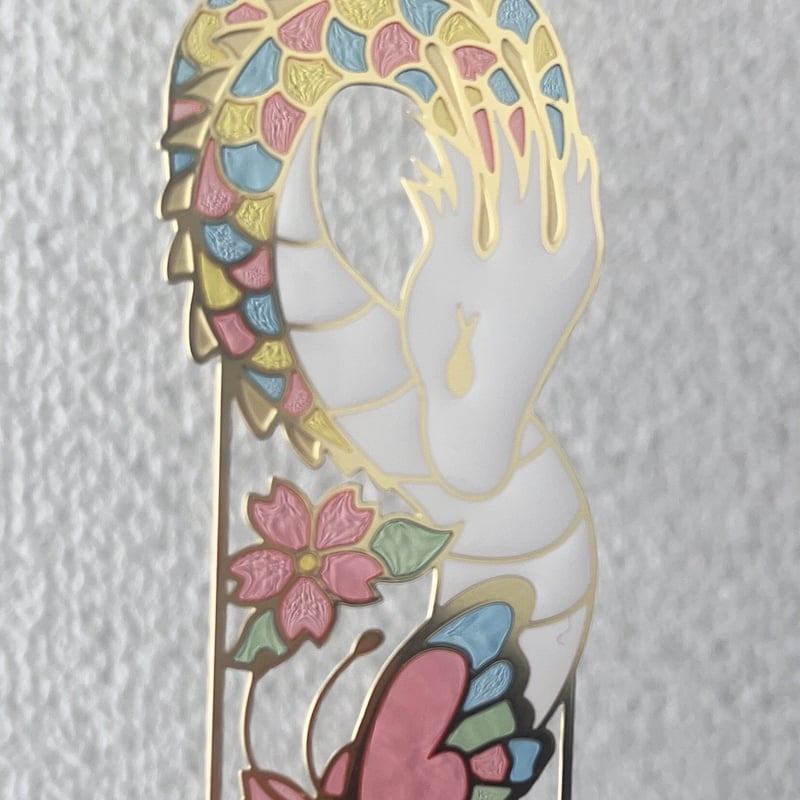 龍の開運おまもりꕥ金属製＆ステンドグラス風【チャリティー企画zoom