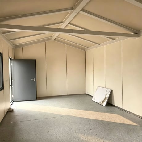 組立式ハウス ユニットハウス おしゃれ プレハブ ハウス工事用ハウス 仮設スーパーハウス 幅300 x 奥行595 x 高さ280cm