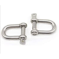 ステンレスシャックル8mm ステン製シャックル ロープ固定 ワイヤーシャックル しゃっくる ワイヤーロープ用 わな用品 チェーンシャックル 狩猟用品 罠金具部品 鳥獣被害対策  RH046W