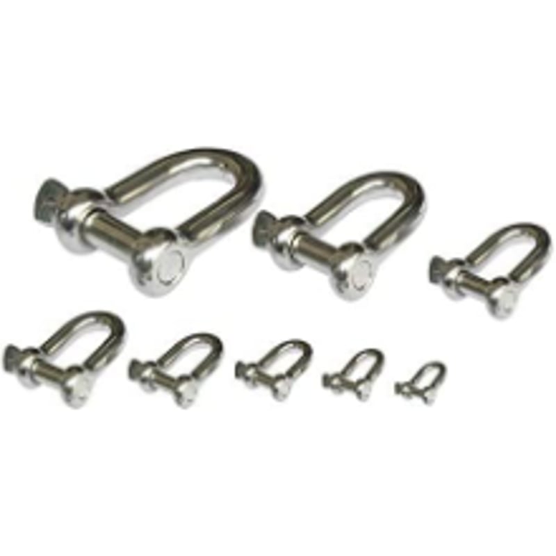 ステンレスシャックル8mm ステン製シャックル ロープ固定 ステンレスシャックル8mm ステン製シャックル ロープ固定