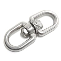 6mm ステンレス スイベル すいべる より戻し よれ防止 部品 よりもどし サルカン 罠 狩猟用品 わな 罠用 スイベル すいべる くくりわな レッドハット redhat RH068