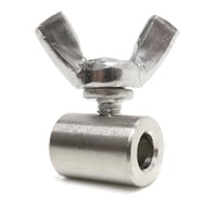 4ｍｍ ステンレス ワイヤストッパー S ストッパー 304 締め付け金具 蝶ねじ ワイヤーロープ 罠部品 ワイヤー ストッパー くくり罠 くくりわな レッドハット redhat RH054