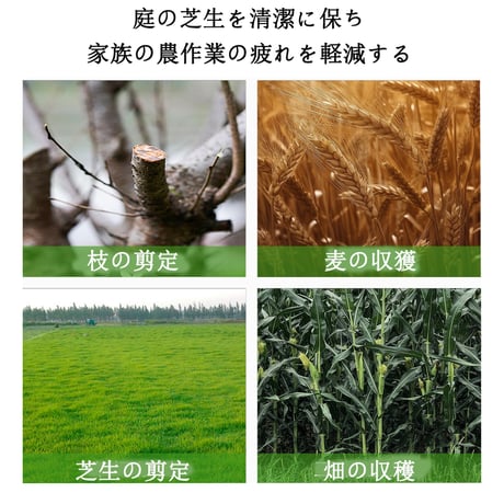 草刈り機 充電式 コードレス 草刈機 芝刈り機 刈払機  草刈り機 電気草刈機 バッテリー２個 替刃3種類 替刃8枚付き RH112