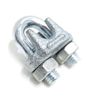 10ｍｍ メッキ ワイヤークリップ ネジ M10 ワイヤーロープ ワイヤー 鉄 メッキワイヤークリップ 罠部品 ストッパー くくり罠 くくりわな レッドハット redhat RH051
