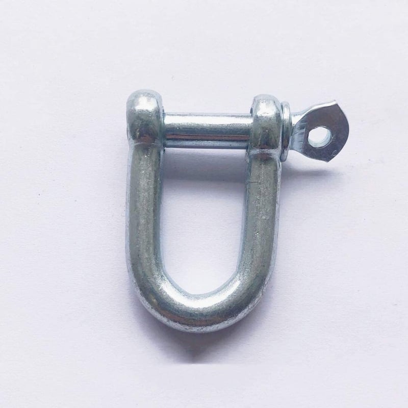 メッキシャックル12mm 亜鉛シャックル ワイヤーロープ用 ロープ固定
