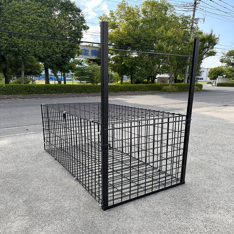 イノシシ・シカ用の箱罠ビッグ 片扉 捕獲機 動物捕獲器 イノシシ・シカ用の箱罠ビッグ 片扉 捕獲機 動物捕獲器