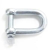 メッキシャックル12mm 亜鉛シャックル ワイヤーロープ用 ロープ固定 ワイヤーシャックル しゃっくる わな用品 チェーンシャックル 狩猟用品 罠金具部品 踏み板 鳥獣被害対策RH048T