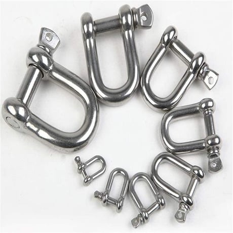 ステンレスシャックル8mm ステン製シャックル ロープ固定 ワイヤーシャックル しゃっくる ワイヤーロープ用 わな用品 チェーンシャックル 狩猟用品 罠金具部品 鳥獣被害対策  RH046W