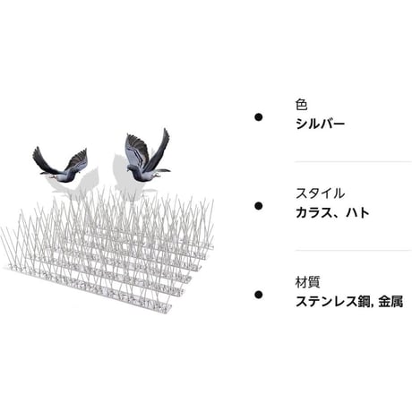 鳥よけシート 鳩よけ 25cm×4個入り 鳥よけグッズ 鳥よけ 鳥除け 鳥よけ対策 スズメ トゲトゲ とげとげ ベランダ 物干し HYM006