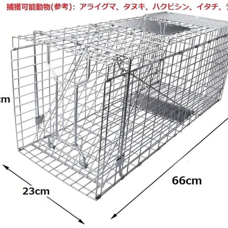 箱罠 S 箱わな Sサイズ 檻 捕獲 猫 踏み板 ハクビシン ネコ 猫 アライグマ イタチ タヌキ 野良猫 ねこ 保護 駆除 折りたたみ 仕掛け 踏板 簡単 安全 方扉 RH025 redhat