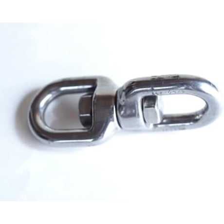 ステンレススイベル4mm 304ステン製 M4 サルカン チェーン ねじれ取り すいべる ロック 金具 踏み板 鳥獣被害対策 罠パーツ 罠用 狩猟用品 予備 修理 予備 固定 補強RH067-4